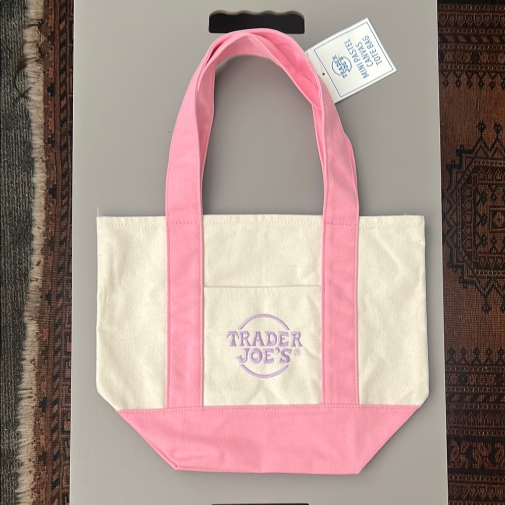 Pink and Cream Tote Bag
